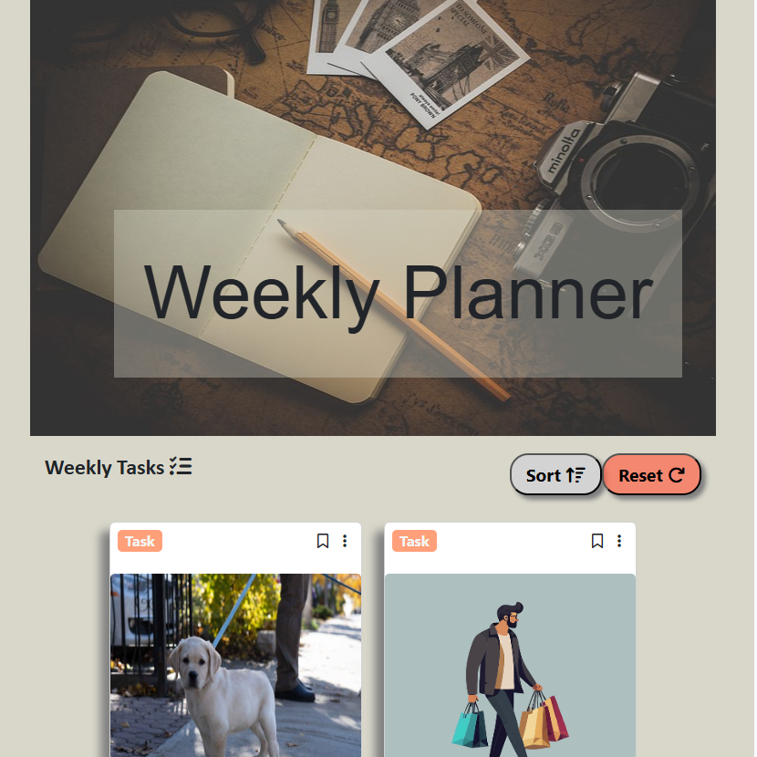 Weekly planner project image